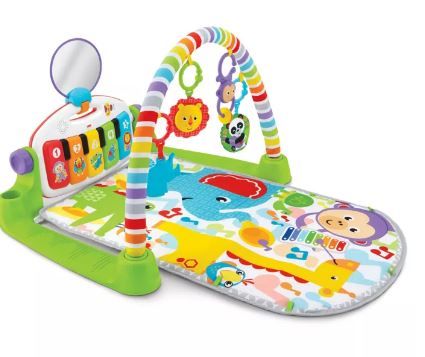 Photo 1 of Fisher-Price® Deluxe Kick and Play Piano Gym in Green

