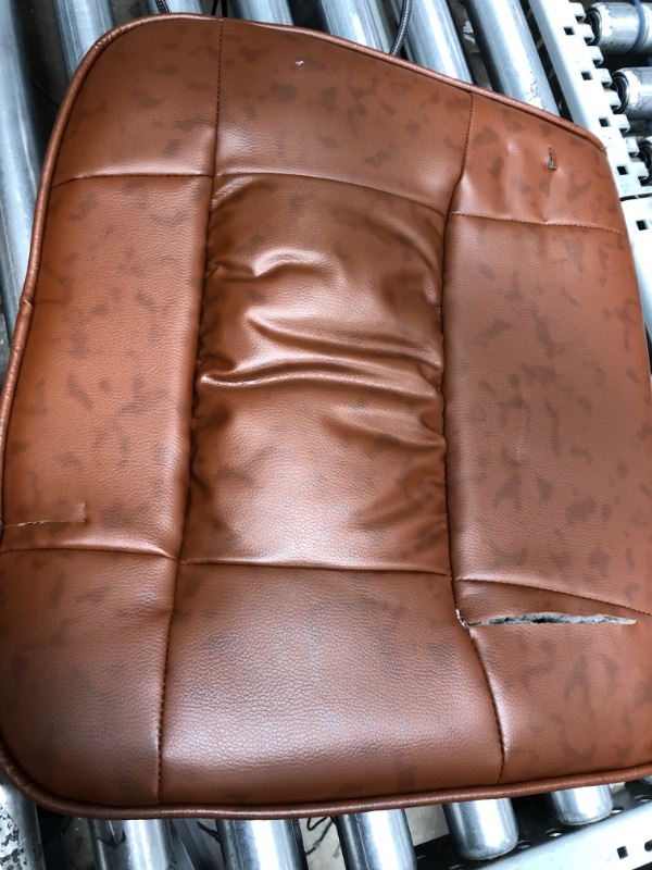 Photo 4 of BTEXPERT Brown Leather Office Executive Waiting Room Guest Reception Side Conference Chair
