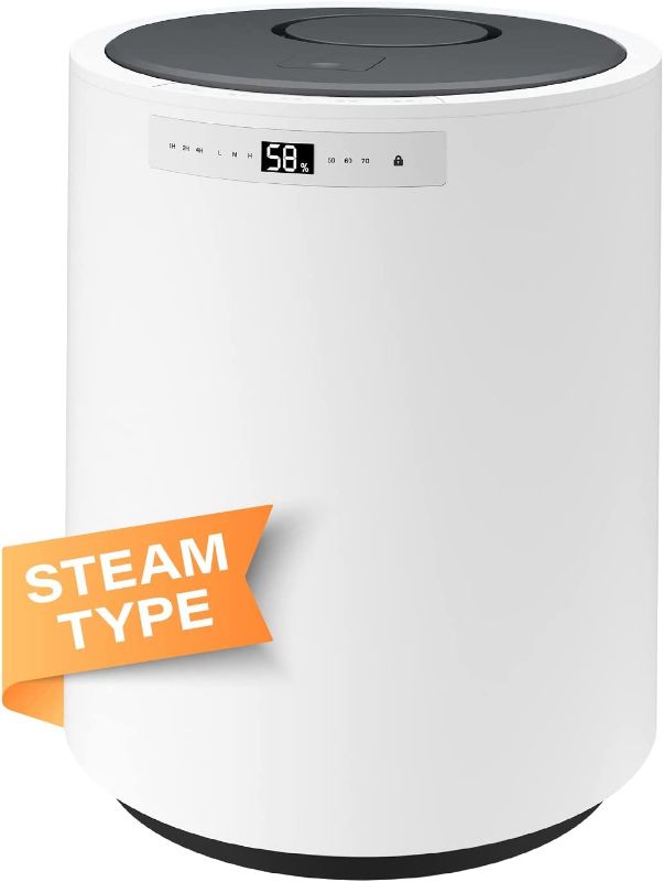 Photo 1 of Humidifiers for Large Room, Y&O 10L(2.64Gal) Steam Whole House Humidifier with Auto Shut Off, Filterless Design, 3 Level Mist Maximum 1200ml/H Output, Covering up to 1000 sq.ft
