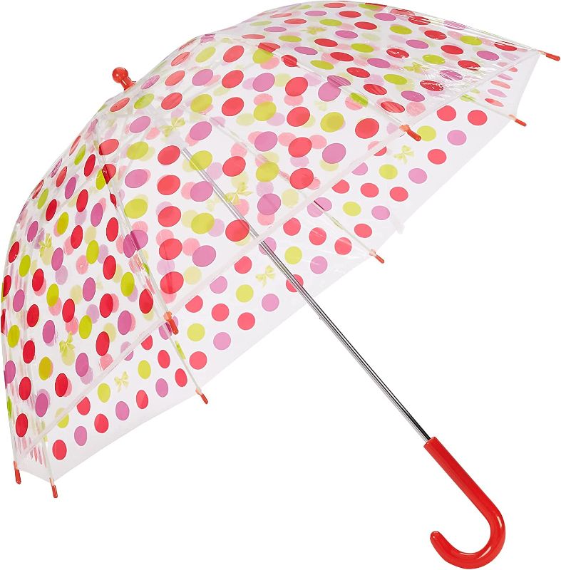 Photo 1 of Amazon Basics Kids Clear Bubble Umbrella - Dots
