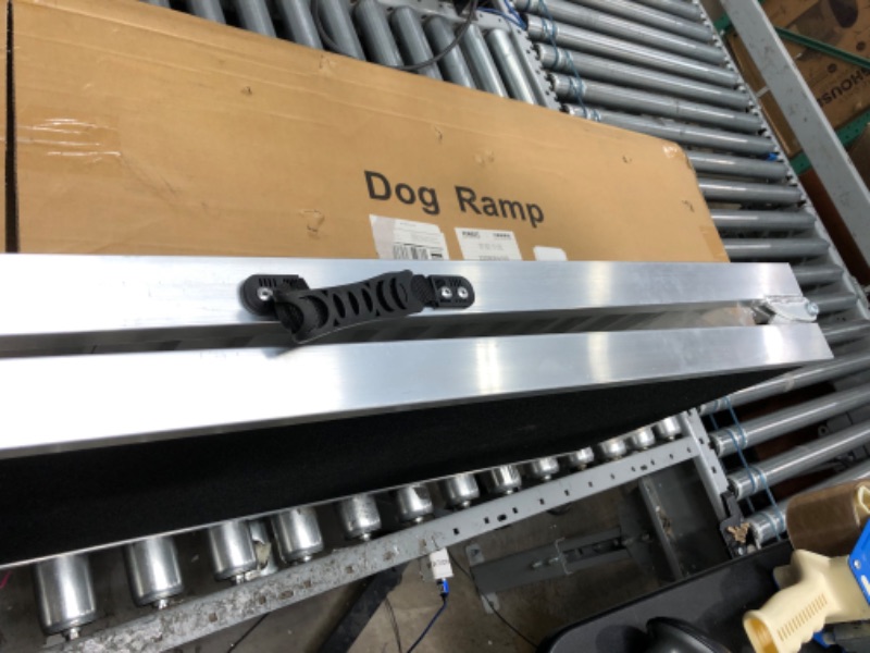 Photo 1 of 7ft kolo folding dog ramp for cars, 84"l x 15"w 400 lbs capacity used for high SUV trucks, with handle buckles easy to carry and to store, nonslip durable.