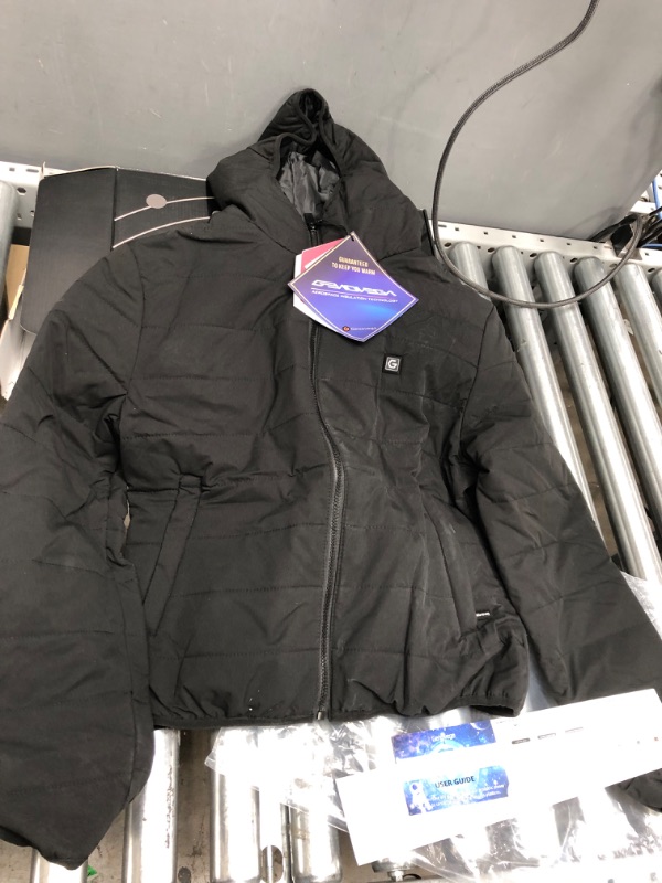 Photo 2 of Graphene Women's Heated Close-fitting Jacket Lightweight Puffer Coat with Battery Pack for Outdoor
SIZE LARGE
