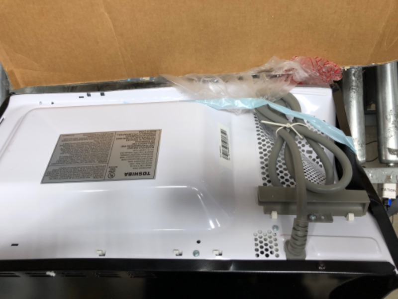 Photo 1 of TOSHIBA EM131A5C-SS Countertop Microwave Oven, 1.2 Cu Ft with 12.4" Turntable, Smart Humidity Sensor with 12 Auto Menus, Mute Function & ECO Mode, Easy Clean Interior, Stainless Steel & 1100W
