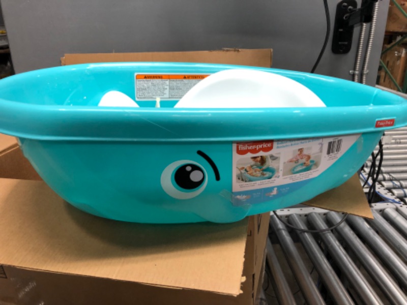 Photo 3 of Fisher-Price Whale of A Tub - Aquatic-Themed Baby Bath That Grows from Infant to Toddler