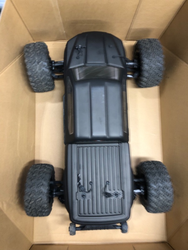 Photo 4 of **ONE OF THE FRONT PINS NEEDS TO BE REATTACHED**
ARRMA 1/10 Big Rock 4X4 V3 3S BLX Brushless Monster RC Truck RTR (Transmitter and Receiver Included, Batteries and Charger Required), Black, ARA4312V3
