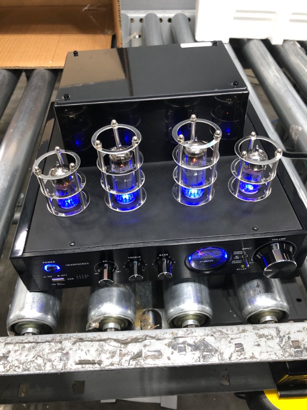 Photo 2 of Monoprice Stereo Hybrid Tube Amplifier 2019 Edition, 25 Watt with Bluetooth, Wired RCA, Optical, Coaxial, and USB Connections, and Subwoofer Out