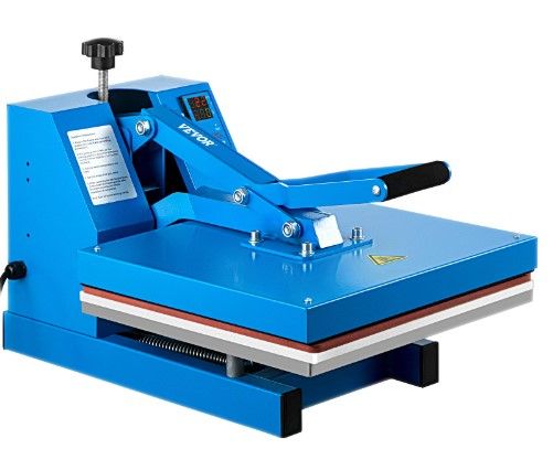 Photo 1 of ***FOR PARTS ONLY DOES NOT TURN ON*** Heat Press 15X15 Inch Heat Press Machine Industrial Quality Power T Shirt Heat Press Sublimation Machine Clamshell Heat Press Machine for T Shirts (Blue)