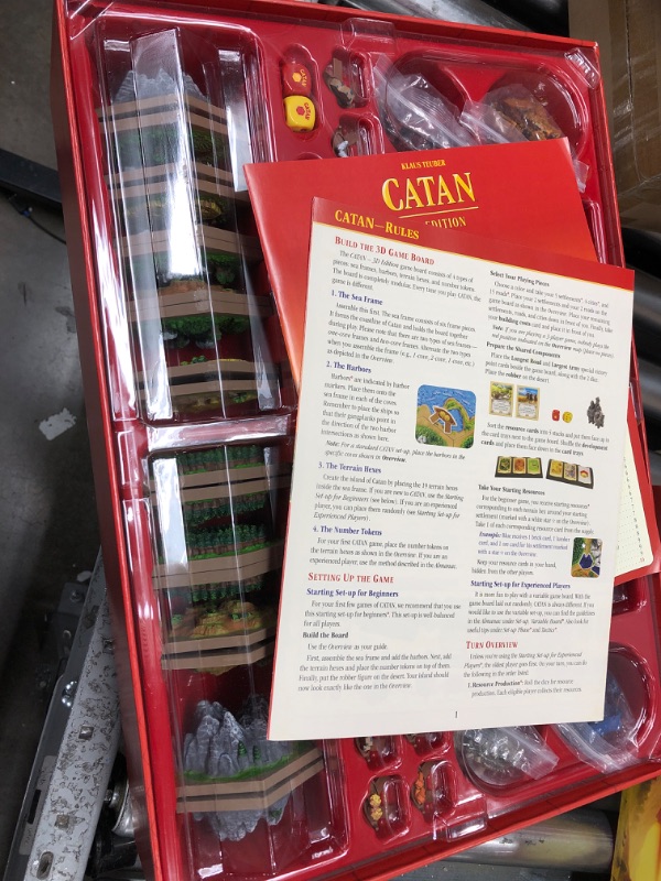 Photo 2 of CATAN 3D Edition Board Game | Strategy Game with Immersive 3D Tiles | Adventure Game | Family Game for Adults and Kids | Ages 12+ | 3-4 Players | Average Playtime 60-90 Minutes | Made by CATAN Studio 1. Standalone Catan: 3D Edition