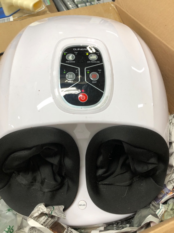 Photo 3 of ***Tested *** QUINEAR Foot Massager, Shiatsu Foot Massager for Neuropathy Pain Relief and Circulation Deep Tissue Foot Massager Awhite