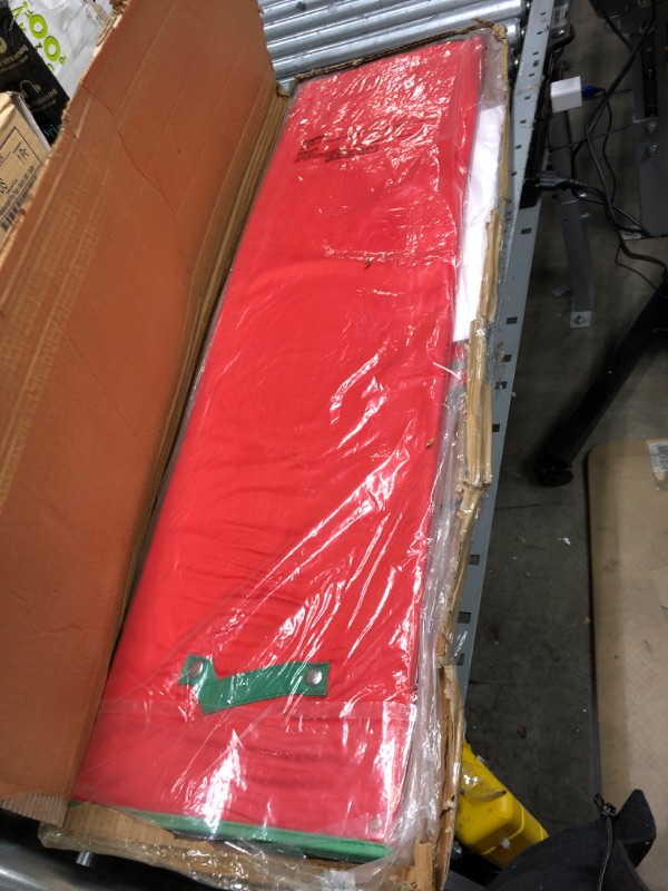 Photo 1 of 40 in. Tall Wrapping Paper Storage Box in Red