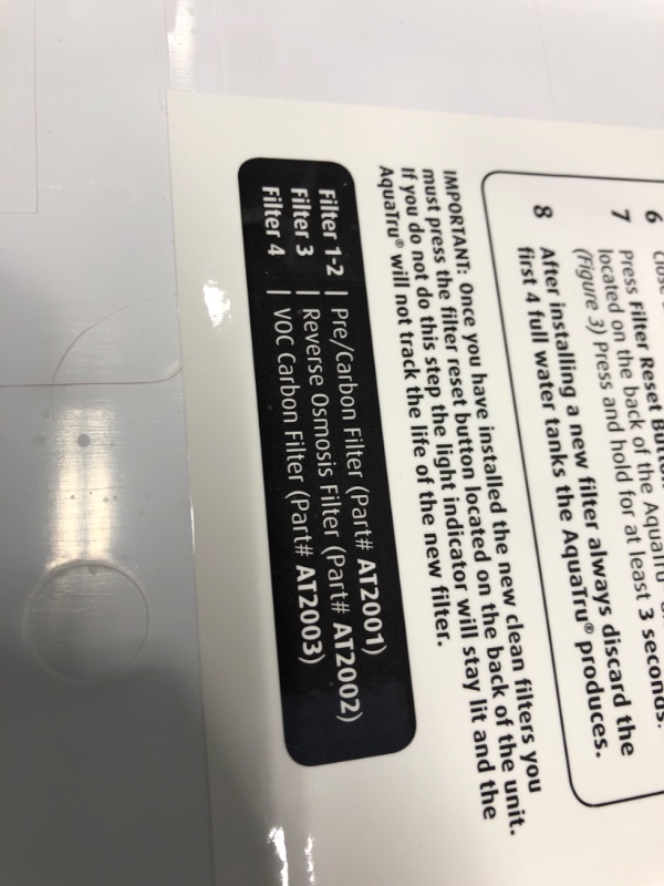 Photo 6 of **screen is broken**needs filters
 AquaTru - Countertop Water Filtration Purification System with Exclusive 4-Stage Ultra Reverse Osmosis Technology (No Plumbing or Installation Required) | BPA Free