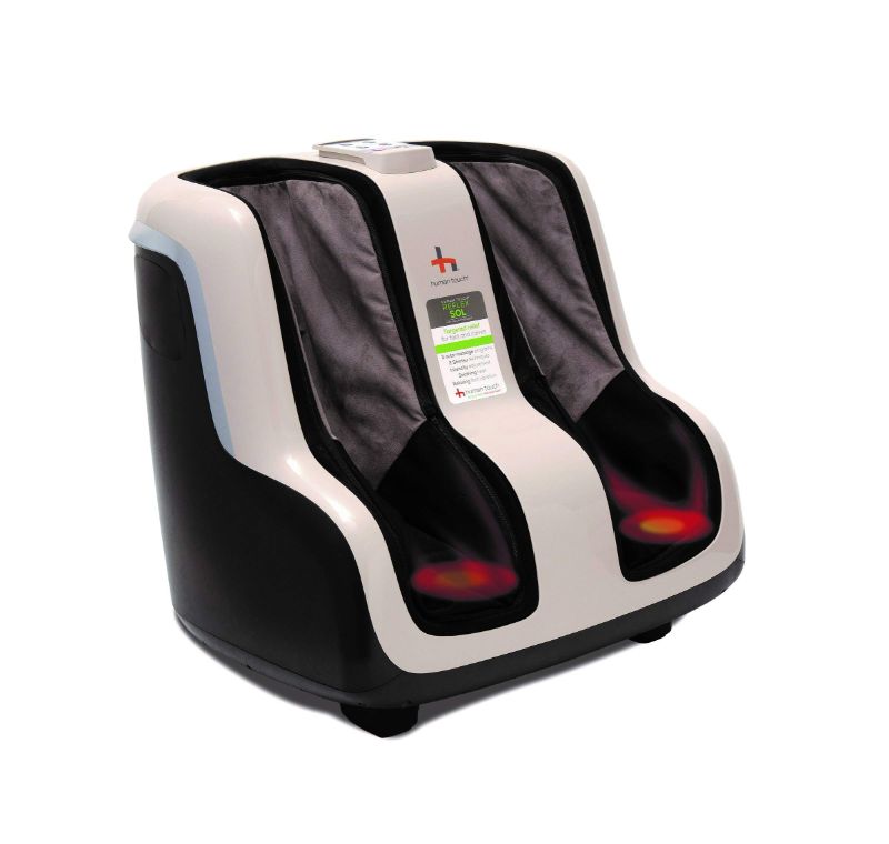 Photo 1 of ***NOT FULLY FUNCTIONAL*** HUMAN TOUCH REFLEX SOL FOOT & CALF MASSAGER W/ HEAT - PLANTAR FASCIITIS RELIEF + CIRCULATION + SHIATSU DEEP KNEADING + VIBRATING FOR STRESS + COMPRESSION - ADJUSTABLE FOR WOMEN AND MEN UP TO SIZE 12
