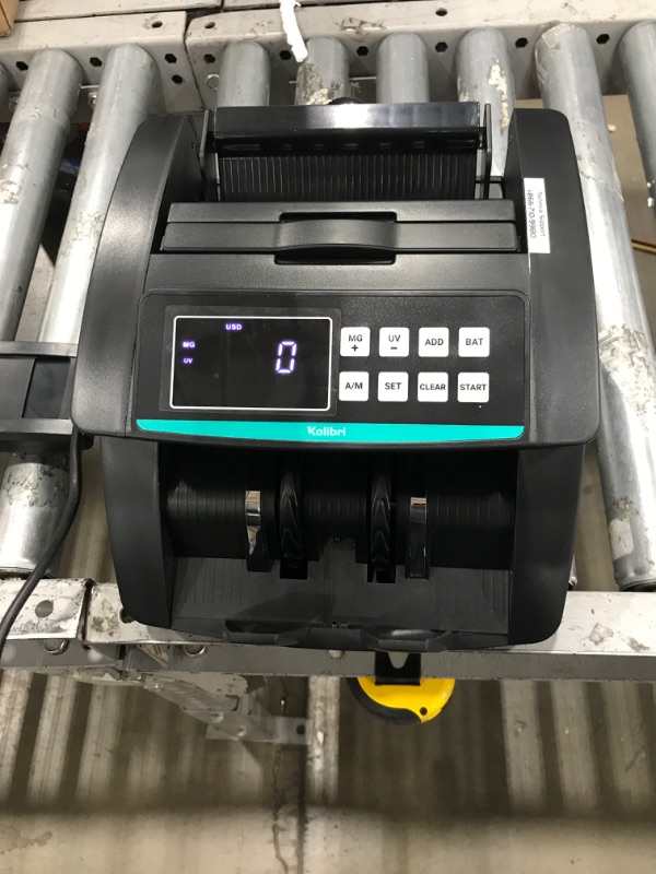 Photo 2 of Kolibri Money Counter Machine - 1,500 bills per min, advanced counterfeit detection, set up in minutes, Add and Batch Modes, Cash Counter with LCD Display,
