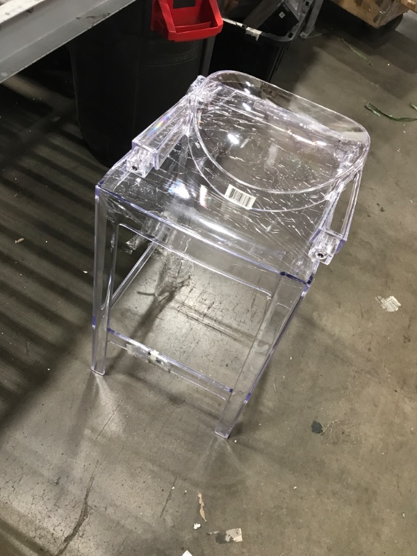 Photo 1 of 4 ft clear stool with backrest