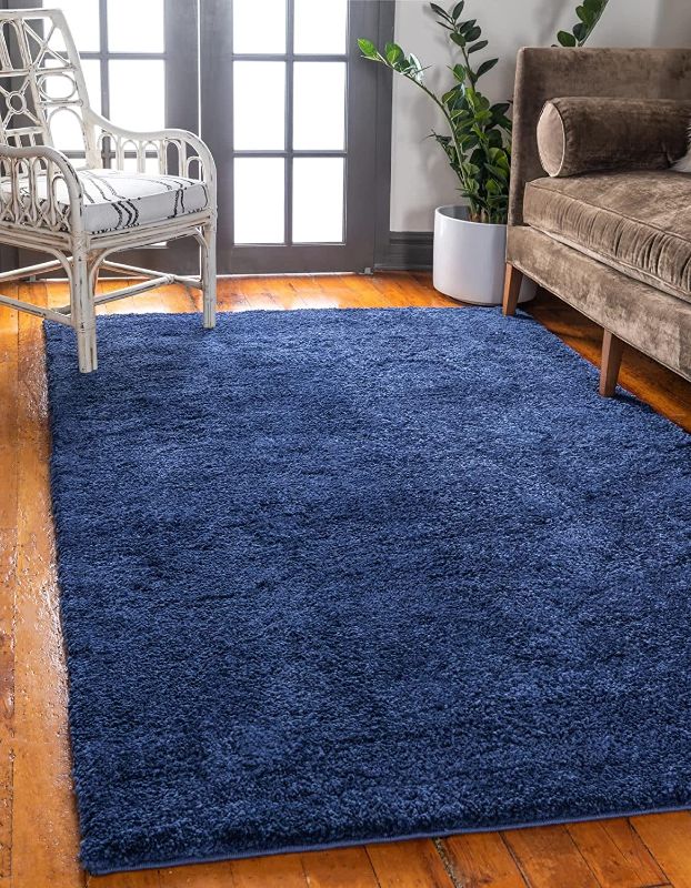 Photo 1 of 
Unique Loom Solo Collection Solid, Plush, Kids, Modern Area Rug, 3 ft 3 in x 5 ft, Navy Blue
Item Shape:Rectangular
Color:Navy Blue