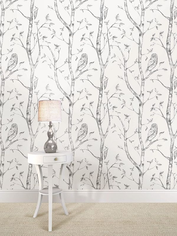 Photo 1 of 
A-Street Prints 2716-23860 Charcoal Neptune Forest Wallpaper
