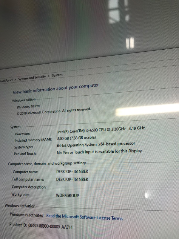 Photo 4 of HP Business Desktop ProDesk 600 G3 SFF Computer - Intel Core i5-6500 3.2GHz / 8GB RAM / 512GB SSD/Windows 10 Professional (Renewed) Intel Core i5-6500 | 8G | 512G SSD