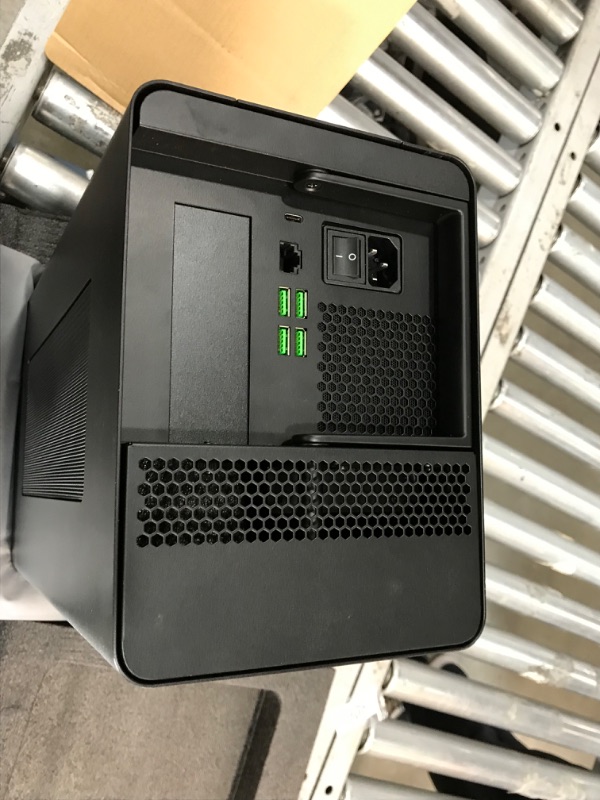 Photo 3 of Razer Core X Chroma Aluminum External GPU Enclosure (eGPU): Compatible with Windows & MacOS Thunderbolt 3 Laptops, NVIDIA /AMD PCIe Support, 700W PSU, 4x USB 3.1, 1x Gbit Ethernet, Chroma RGB, Black Classic Black Core X Chroma eGPU