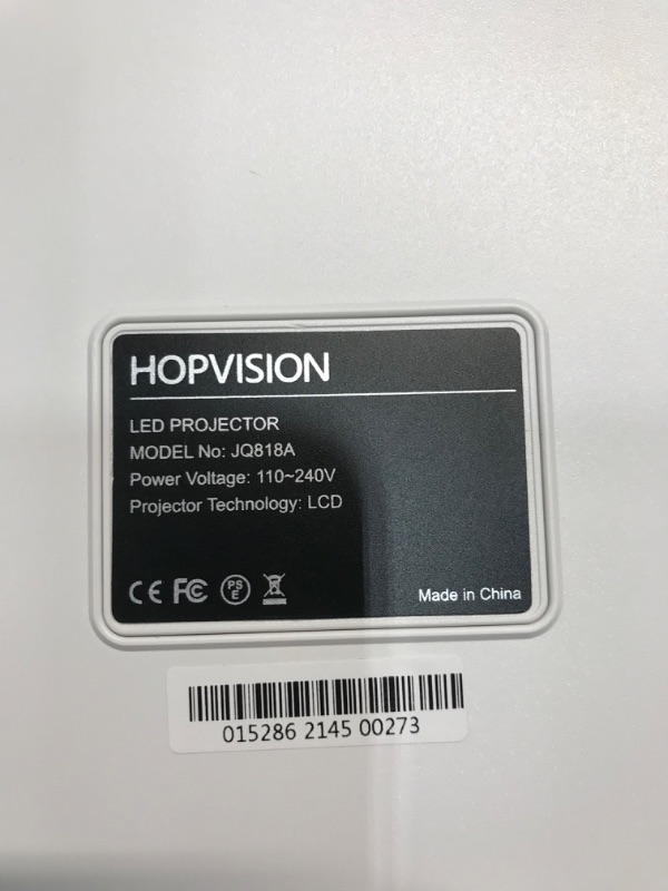 Photo 4 of HOPVISION Native 1080P Projector Full HD, 15000Lux Movie Projector with 150000 Hours LED Lamp Life, Support 4K 350" Home Outdoor Projector for Smartphone/ PC/ Laptop/ PS4/ TV Stick/ EXCEL/ PPT
