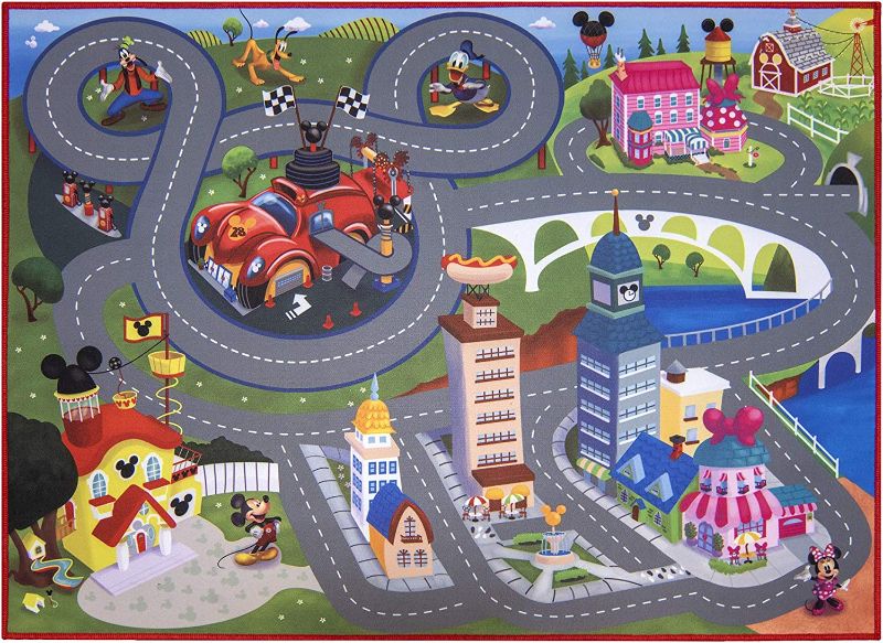 Photo 1 of Gertmenian Disney Game Rug Mickey Mouse Boys Girls Childrens Bedroom Decor Kids Home Play Room Toys Mat Bedding Games Area Carpet, 40x54 Medium