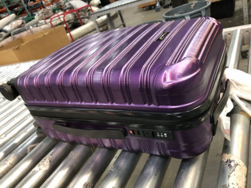 Photo 5 of Feybaul Luggage Set 2PCS Suitcase PC+ABS Carry On Luggage with Spinner Wheels Purple 2-Piece Set(14/20)