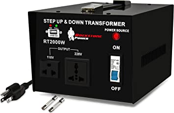 Photo 1 of ROCKSTONE POWER 2000 Watt Voltage Converter Transformer - Heavy Duty Step Up/Down AC 110V/120V/220V/240V Power Converter - Circuit Breaker Protection – DC 5V USB Port - CE Certified