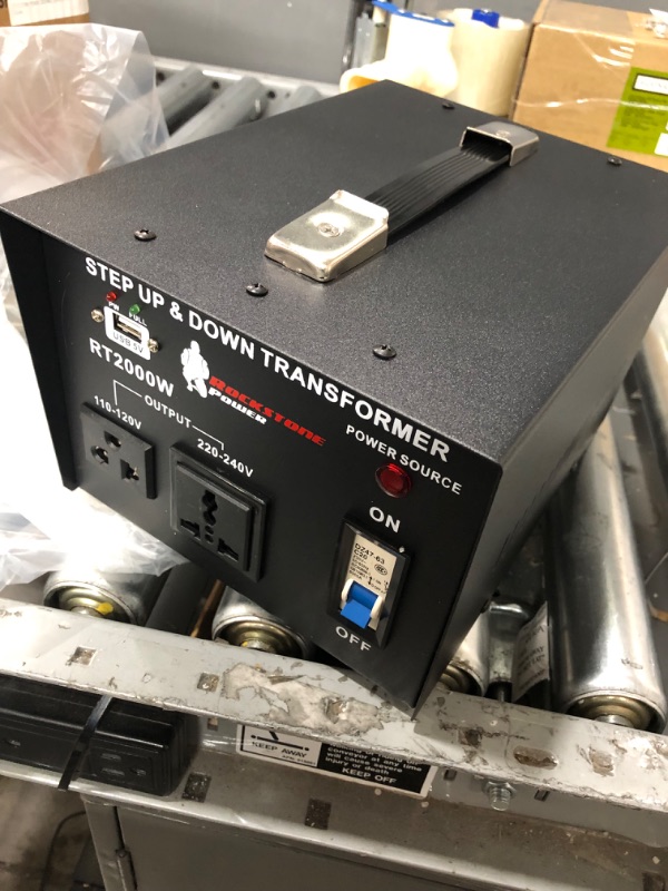 Photo 1 of ROCKSTONE POWER 2000 Watt Voltage Converter Transformer - Heavy Duty Step Up/Down AC 110V/120V/220V/240V Power Converter - Circuit Breaker Protection – DC 5V USB Port - CE Certified
