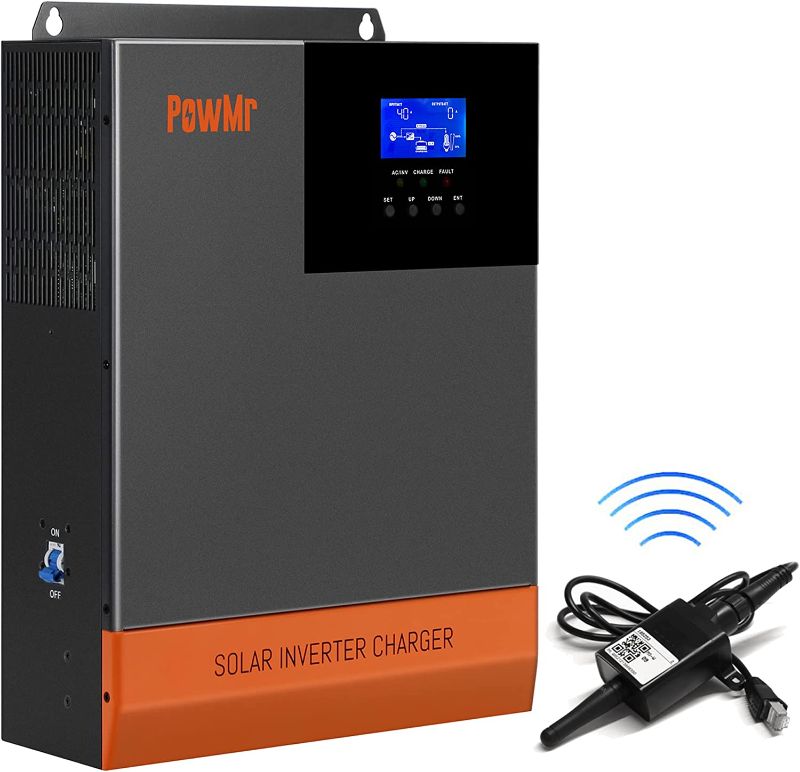 Photo 1 of 3000W Solar Inverter 24v to 110V AC, Off-Grid Power Inverter Pure Sine Wave Built in 60amp MPPT Controller, for 24V Lead Acid/Lithium Batteries
