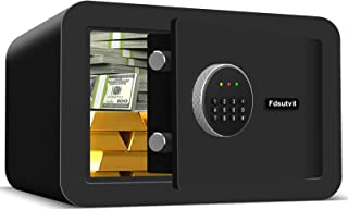 Photo 1 of 0.5 Cubic Small Home Safe Fireproof Waterproof, Fireproof Safe with Digital Keypad Key, Security Safe Box