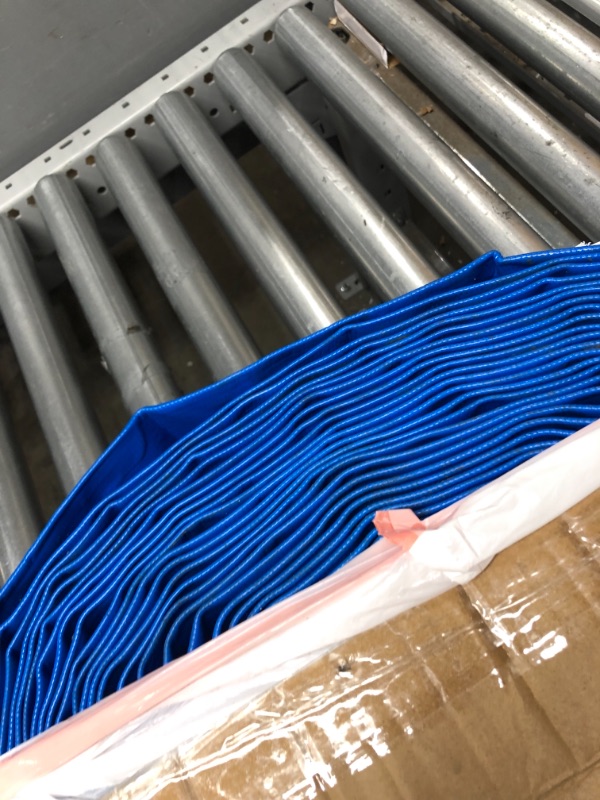Photo 1 of (3" Dia. x 100 ft) - HydroMaxx 6 Bar Heavy Duty Reinforced PVC Lay Flat Discharge and Backwash Hose 3" Dia x 100 ft