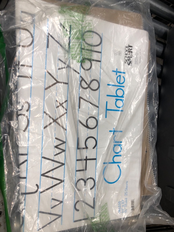 Photo 3 of Missing markers,
School Smart Chart Tablet, 24 x 32 Inches, 1-1/2 Inch Ruling, 1/2 Inch Skip Line, 25 Sheets, Cover may vary & SHARPIE Flip Chart Markers, Bullet Tip, Assorted Colors, 8 Pack Chart Tablet + Chart Markers, 8 Pack