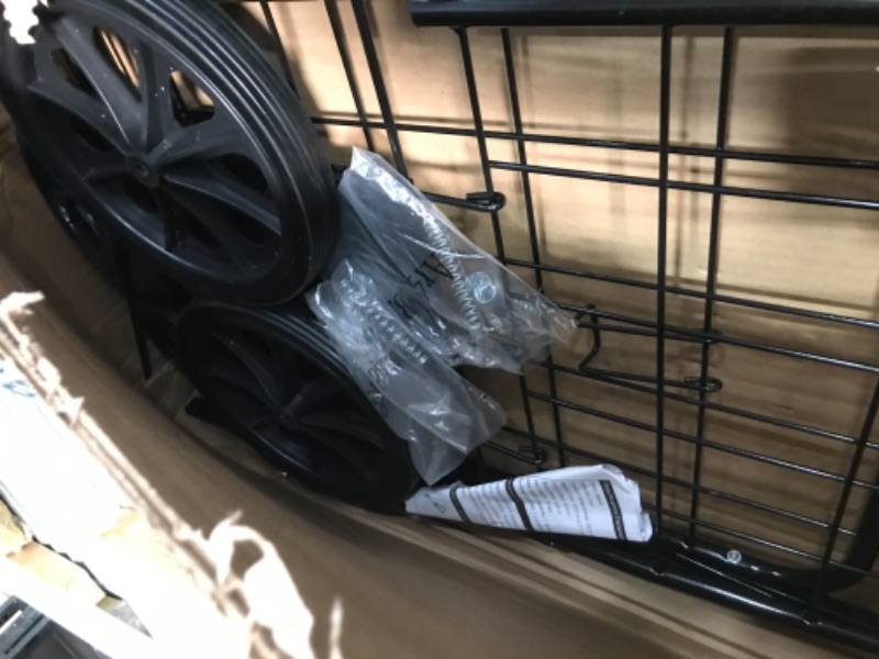 Photo 1 of Amada Shopping Cart for Groceries with 176LBS/91L Large Capacity, Heavy Duty Grocery Cart with Wheels, Folding Utility Shopping Cart on Wheels for Groceries, Laundry, Pantry, Garage