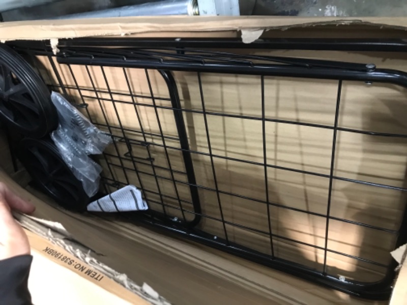 Photo 1 of Amada Shopping Cart for Groceries with 176LBS/91L Large Capacity, Heavy Duty Grocery Cart with Wheels, Folding Utility Shopping Cart on Wheels for Groceries, Laundry, Pantry, Garage