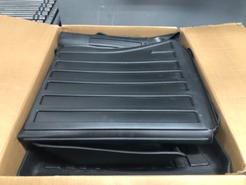 Photo 2 of (6 Pack) Tesla Model Y Floor Mats 2023 2022 2021 2020 3D Full Cover Front Rear Trunk Mats Custom Fits Floor Liners for Tesla Model Y Accessories All-Weather Protect Rear Cargo Liner Mats Model Y ?6 Pack?Floor+Cargo+Trunk Mats