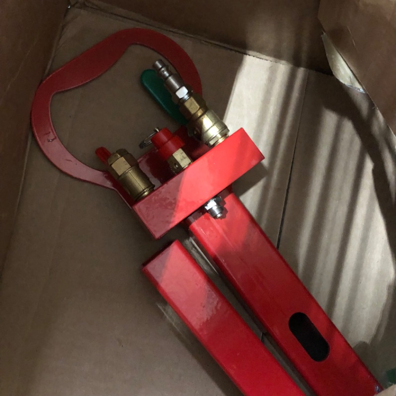 Photo 2 of VEVOR Air Jack, 3 Ton/6600 lbs Triple Bag Air Jack, Air Bag Jack Lift Up to 15.75 Inch, 3-5S Fast Lifting Air Bag Jack for Cars with Adjustable Long Handle (Red)