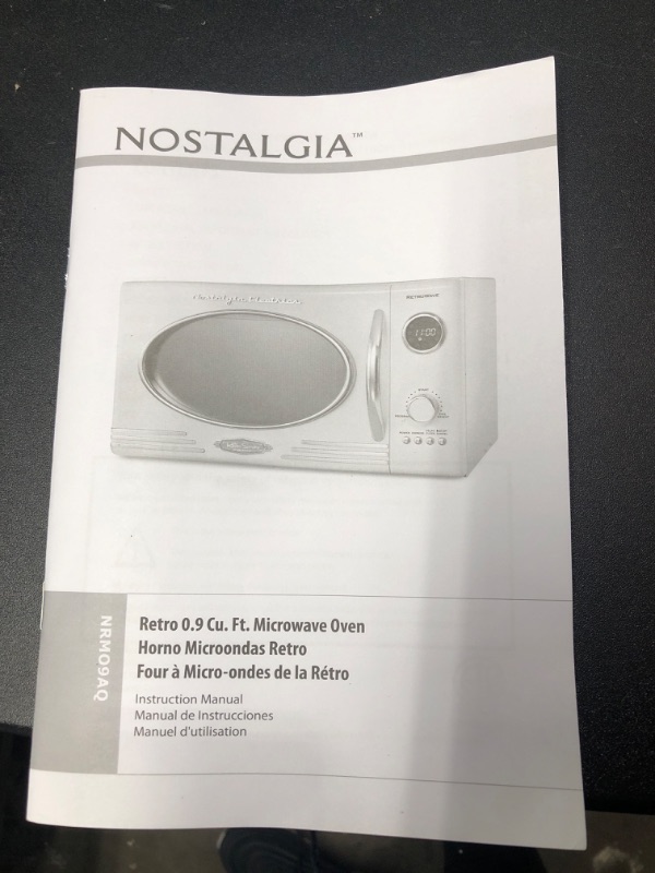 Photo 5 of "MISSING TOASTER OVEN" Nostalgia Retro Countertop Microwave Oven, 0.9 Cu. Ft. 800-Watts with LED Digital Display, Child Lock, Easy Clean Interior, Aqua & Retro Wide 2-Slice Toaster, Vintage Design With Crumb Tray, Aqua Aqua Microwave + Toaster