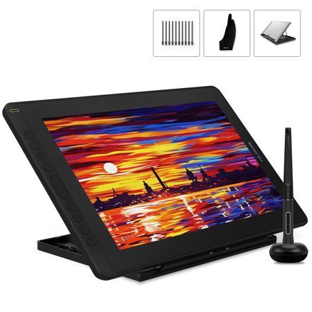 Photo 1 of HUION KAMVAS 16 with Stand Graphics Drawing Tablet Display 15.6inch USB-C to USB-C Cable Included
