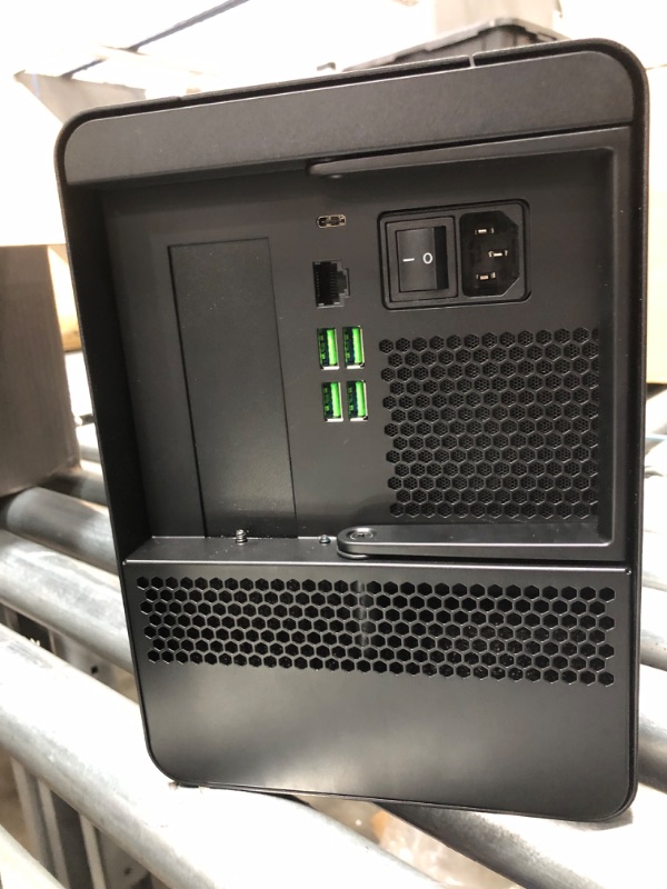 Photo 4 of Razer Core X Chroma Aluminum External GPU Enclosure (eGPU): Compatible with Windows & MacOS Thunderbolt 3 Laptops, NVIDIA /AMD PCIe Support, 700W PSU, 4x USB 3.1, 1x Gbit Ethernet, Chroma RGB, Black Classic Black Core X Chroma eGPU