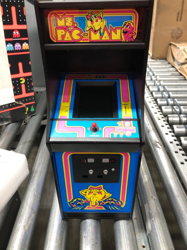 Photo 2 of Quarter Arcades Official Ms. PAC-Man 1/4 Sized Mini Arcade Cabinet by Numskull – Playable Replica Retro Arcade Game Machine – Micro Retro Console