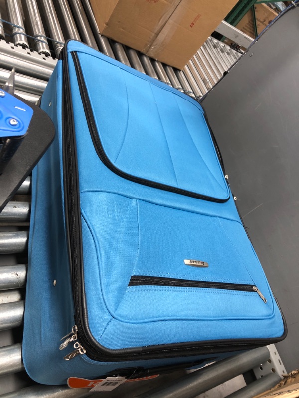 Photo 2 of Rockland Journey Softside Upright Luggage Set, Blue, 4-Piece (14/19/24/28) 4-Piece Set (14/19/24/28) Blue