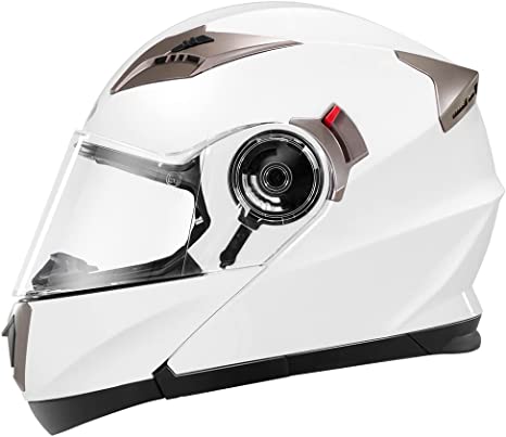 Photo 1 of Motorcycle Modular Full Face Helmet DOT Approved - YEMA YM-925 Motorbike Racing Unisex-Adult Helmet with Sun Visor 59'-60"
