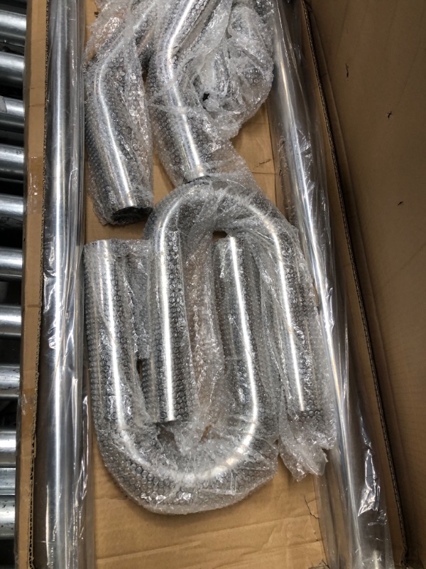 Photo 2 of **USED** FGJQEFG 2.25 Inch DIY Custom Mandrel Exhaust Pipe Tube Pipe, 40 Inch Straight Pipe, 2.25''OD Straight & Mandrel Bend Pipe(45/90/180 Degree) Kits, T304 Stainless Steel, Universal Fitment - 8PCS 2.25''Straight+45°+90°+180°-8PCS