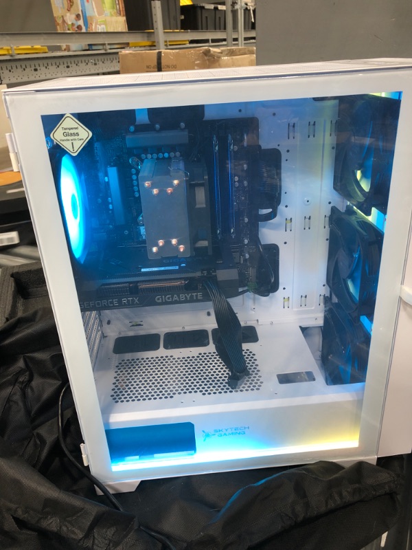 Photo 7 of Skytech Shiva II Gaming PC Desktop – Intel Core i5 12400F 2.5 GHz, NVIDIA RTX 3060, 500GB NVME SSD, 16GB DDR4 RAM 3200, 650W Gold PSU, 11AC Wi-Fi, Windows 11 Home 64-bit 12400F | 3060