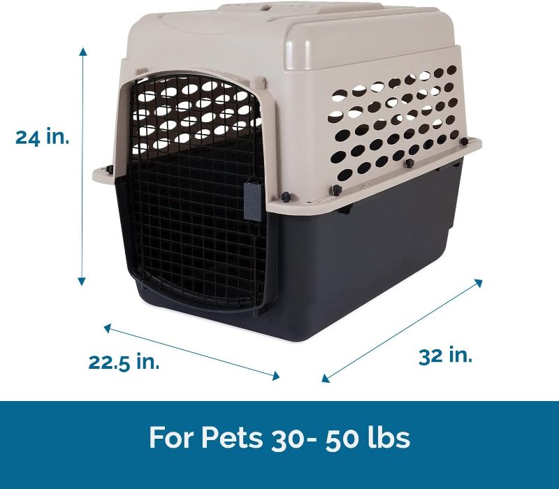 Photo 1 of 
Petmate Vari Dog Kennel, Portable Dog Crate for Medium, & Average Sized Large Dogs, Great for Puppies Indoor or Outdoor, Perfect Travel Dog Crate
