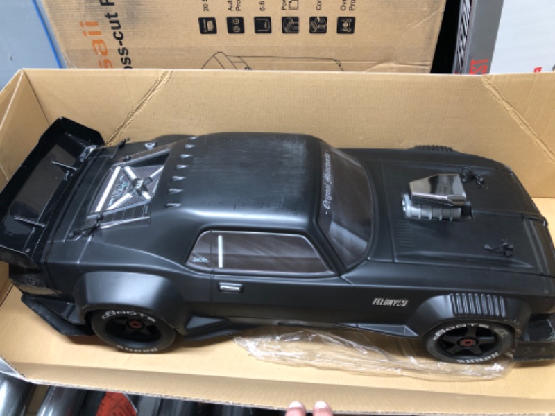 Photo 2 of ARRMA 1/7 Felony 6S BLX Street Bash All-Road Muscle Car RTR (Ready-to-Run Transmitter and Receiver Included, Batteries and Charger Required), Black, ARA7617V2T1