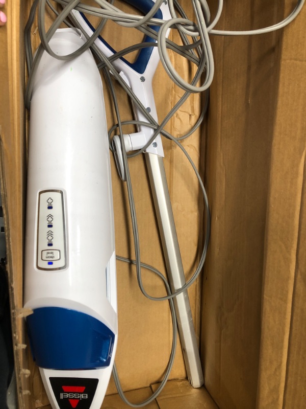 Photo 2 of Bissell Power Fresh Steam Mop with Natural Sanitization, Floor Steamer, Tile Cleaner, and Hard Wood Floor Cleaner with Flip-Down Easy Scrubber, 1940A
