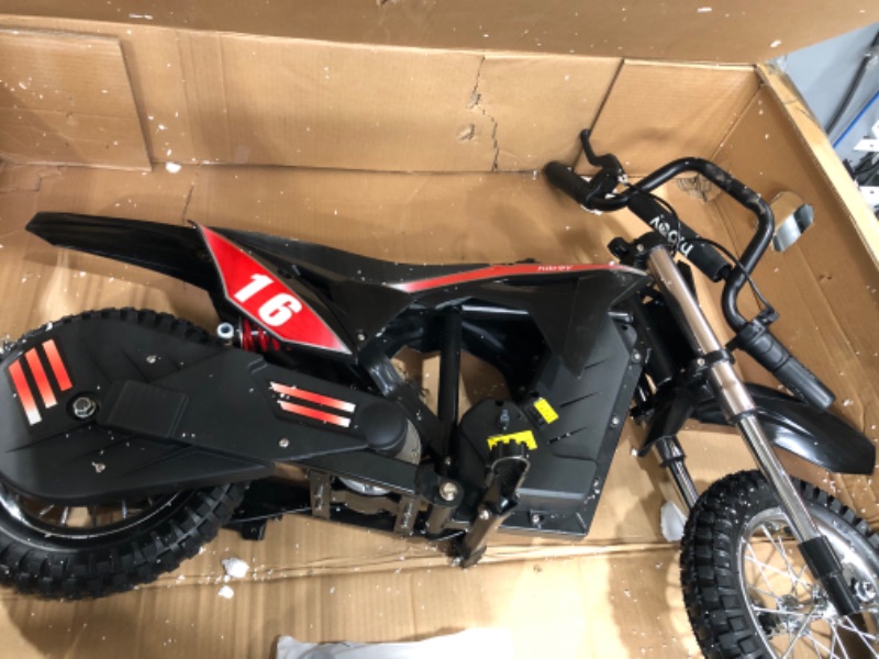 Photo 2 of Hiboy DK1 36V Electric Dirt Bike,300W Electric Motorcycle - Up to 15.5MPH & 13.7 Miles Long-Range,3-Speed Modes Motorcycle for Kids Ages 3-10