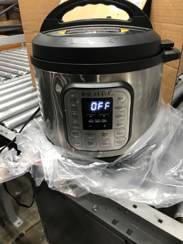 Photo 2 of ***PARTS ONLY***Instant Pot Duo 7-in-1 Electric Pressure Cooker, Slow Cooker, Rice Cooker, Steamer, Sauté, Yogurt Maker, Warmer & Sterilizer, Includes App With Over 800 Recipes, Stainless Steel, 8 Quart 8QT Duo