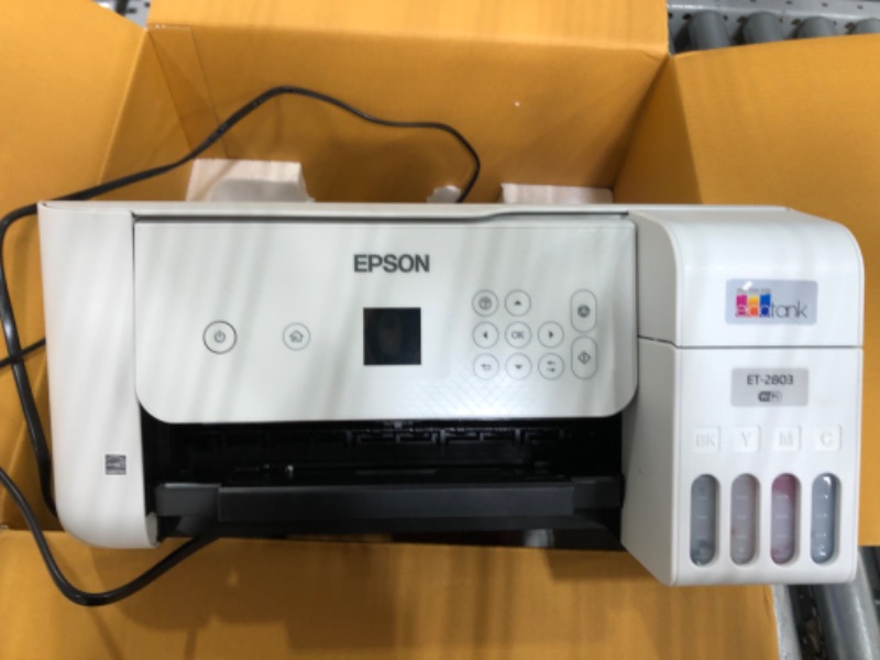 Photo 2 of Epson - EcoTank ET-2800 Wireless All-in-One Supertank Inkjet Printer - White
