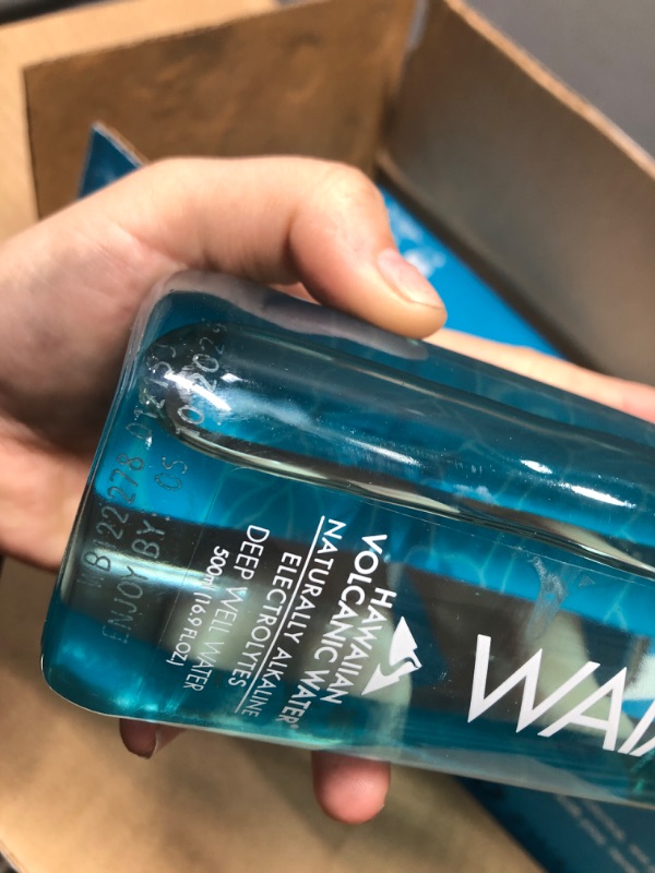 Photo 3 of **EXP DATE 05/10/2024**Waiakea Hawaiian Volcanic Water, Naturally Alkaline, 100% Upcycled Bottle, 500ml (Pack of 24)